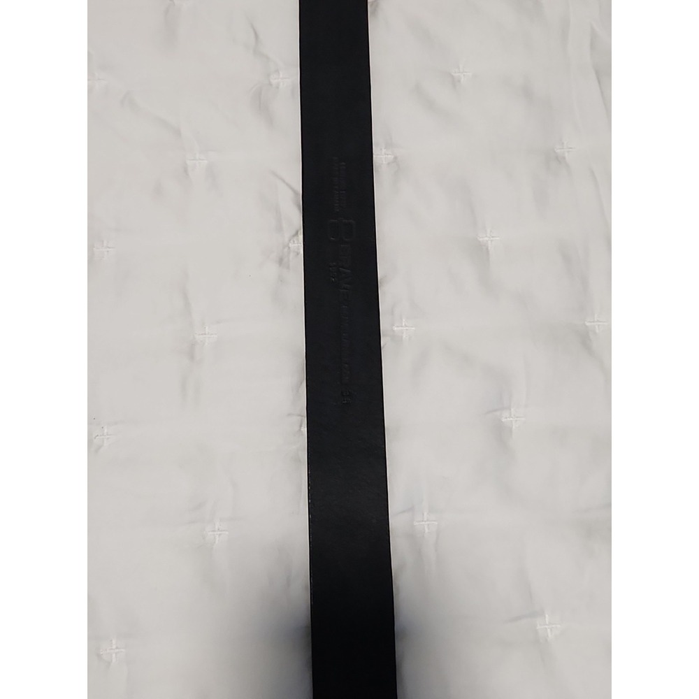 Brave 1992 Leather Belt Black Hardware Size 34 New With Tag - Picture 13 of 16